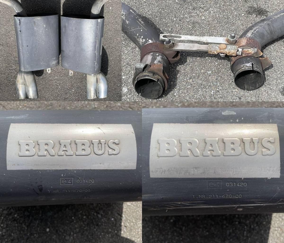  secondhand goods Mercedes Benz E Class E320 removed goods BRABUS Brabus muffler 