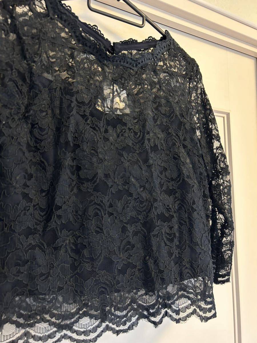  dress labo* dress tops *re- Stop * black * new goods size L* regular price 2 ten thousand 7500 jpy 