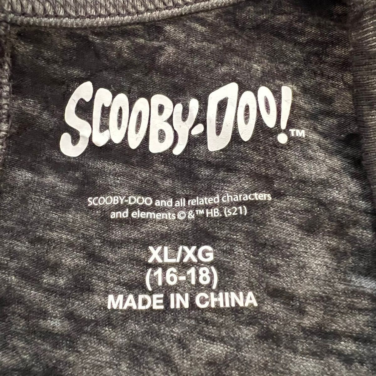 USA古着 半袖 Tシャツ アニメ スクービードゥー Scooby-Doo グレー XL アメリカ古着 00s 90s vintage ヴィンテージ ビンテージ アニメt_画像4