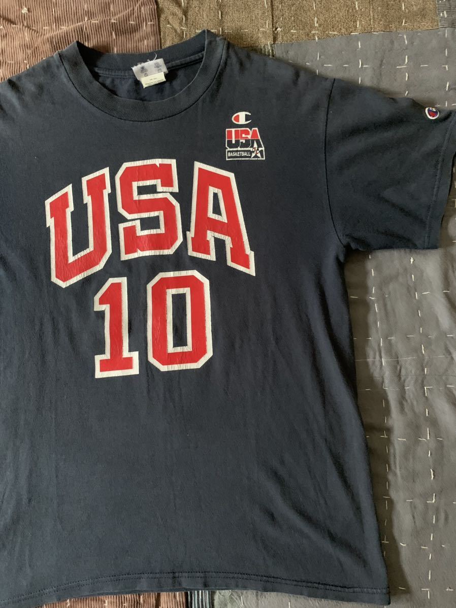 90s 00s 2000 チャンピオン アメリカ代表 garnett NBA ケビンガーネット vintage tシャツ ビンテージ champion シドニー 五輪 オリンピック