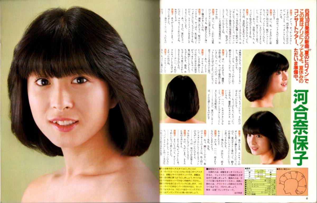 S3153 明星 ヘアカタログ 82 夏の号 1982年 昭和57年柏原よしえ