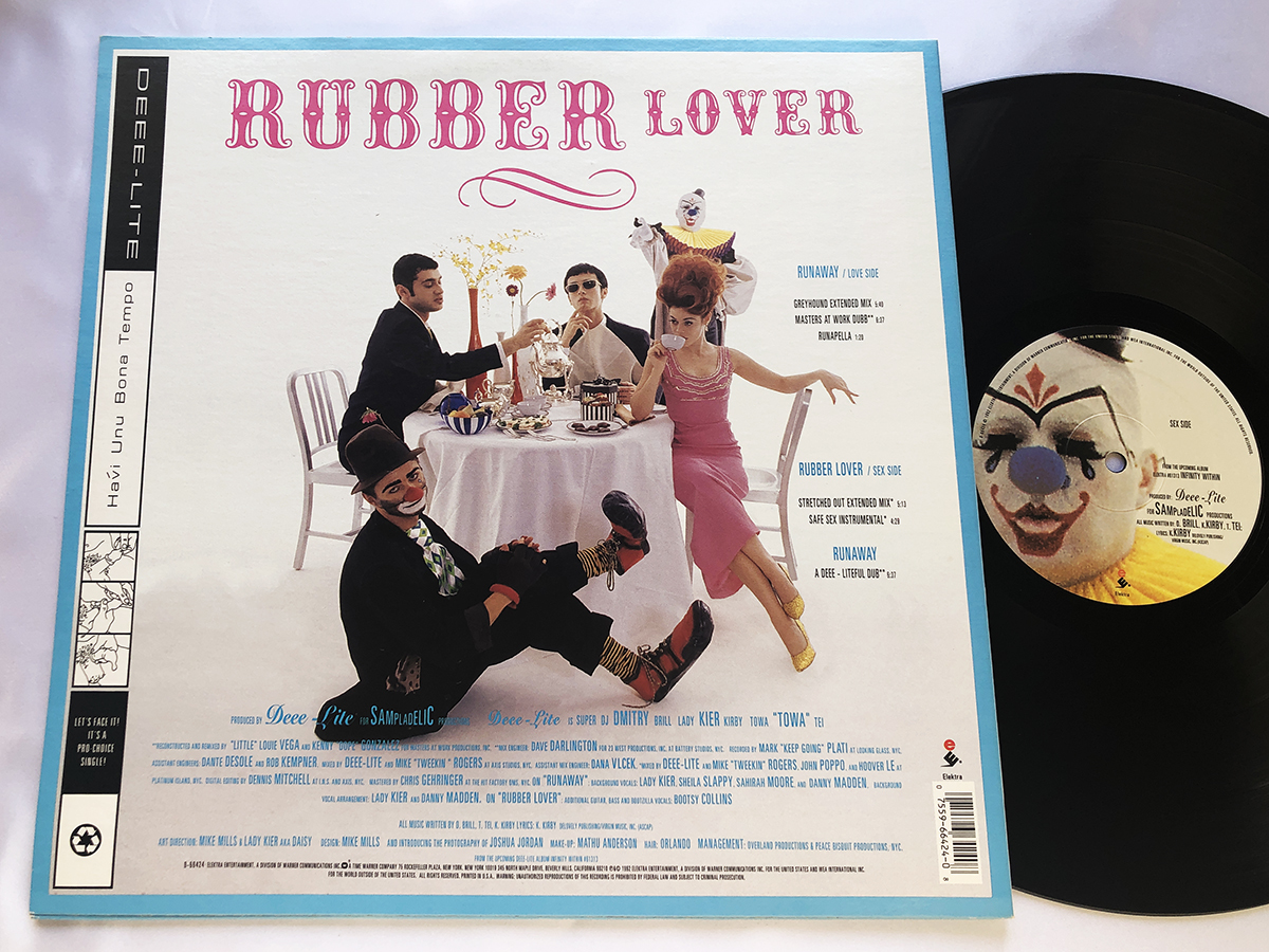 US オリジナル 12″シングル 33 RPM★DEEE-LITE / RUNAWAY / RUBBER LOVER★Tei Towa, Masters At Work_画像2