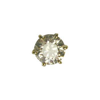 ダイヤモンド ピアス 一粒 片耳 ゴールド 0.2カラット 鑑定書付 0.253ct Dカラー VVS1クラス 3EXカット H&C CGL_画像1