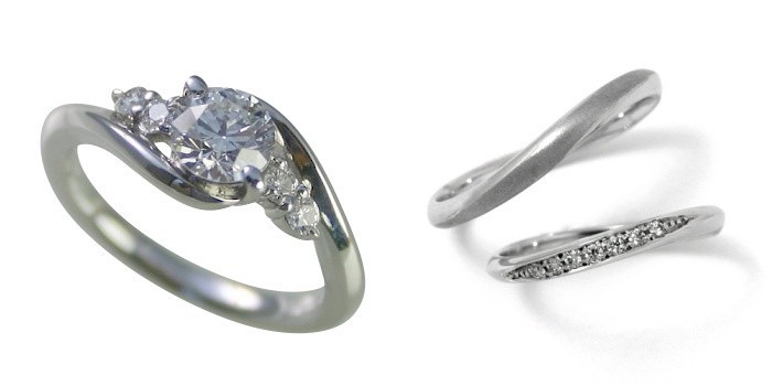 婚約指輪 結婚指輪 セットリング 安い ダイヤモンド プラチナ 0.4カラット 鑑定書付 0.410ct Eカラー VVS1クラス 3EXカット H&C CGL_画像1