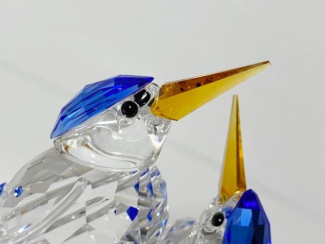 ◆SWAROVSKI スワロフスキー カワセミ 鳥 623323 フィギュリン オブジェ 置物 クリスタルガラスの画像8