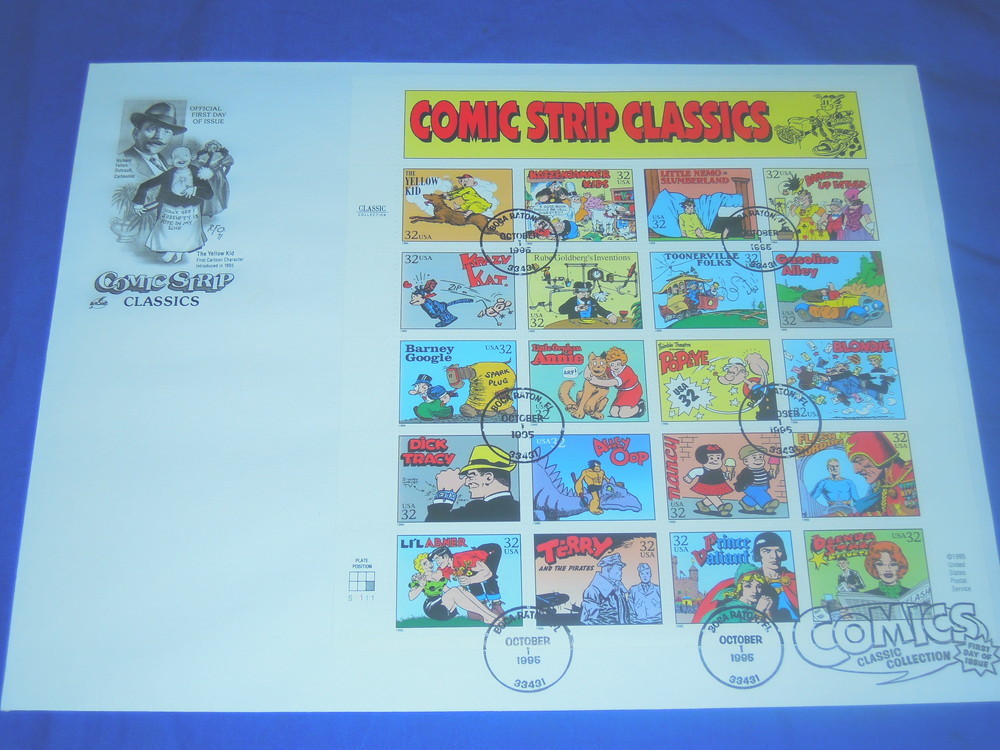 Z311bc Popeye etc. former times comics 32c stamp seat First Day Cover ( America )