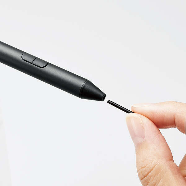充電式アクティブタッチペン Surface対応 2.0mmの極細ペン先で筆圧と傾きを検知し、表現豊かに描画ができる: P-TPMPP20BK_画像6