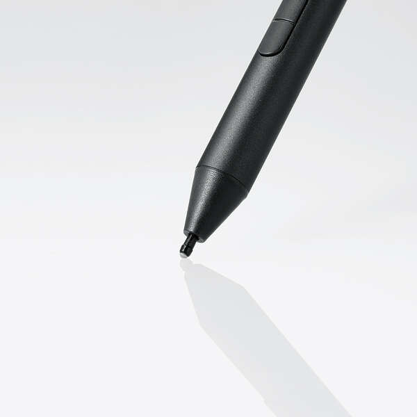 充電式アクティブタッチペン Surface対応 2.0mmの極細ペン先で筆圧と傾きを検知し、表現豊かに描画ができる: P-TPMPP20BK_画像3