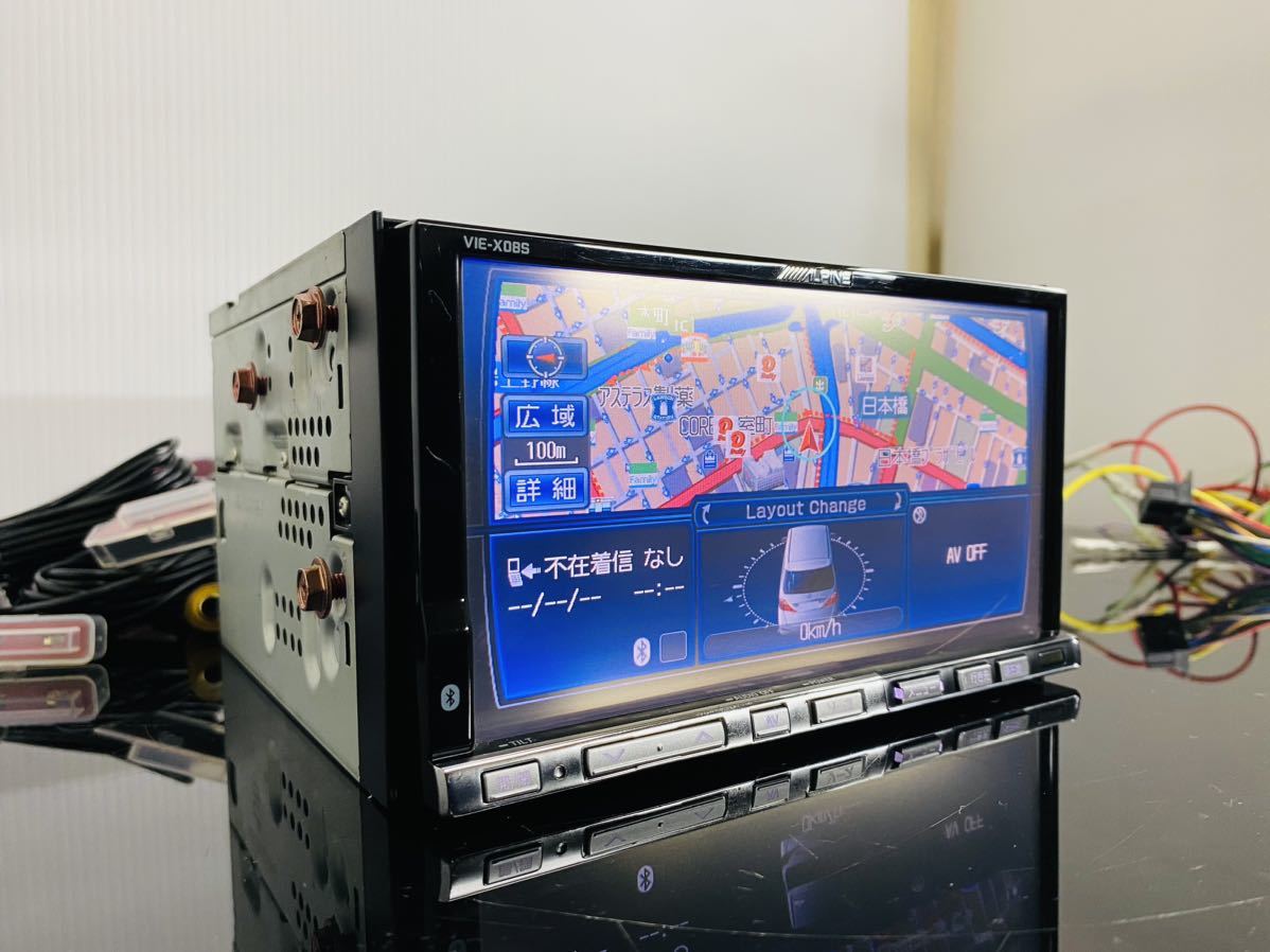 VIE-X08S アルパイン 2017年 4chフルセグTV CD→HDD録音 Bluetooth