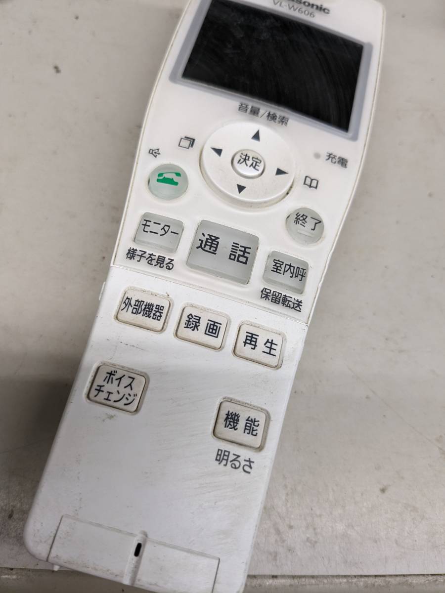 【FKB-2-24】 パナソニック VL-W606 ワイヤレスモニター 子機 Panasonic　バッテリー付　動作未確認_画像1