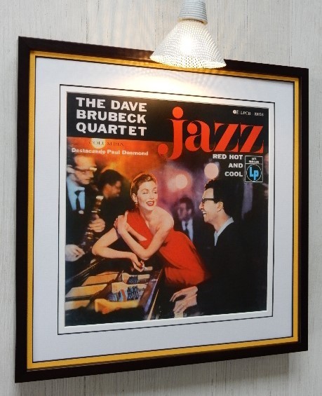 デイヴ・ブルーベック/West Coast Jazz Album Art Classic/レコジャケ ポスター 額入り/Jazz/Framed Dave Brubeck/ジャズ ガンボアート