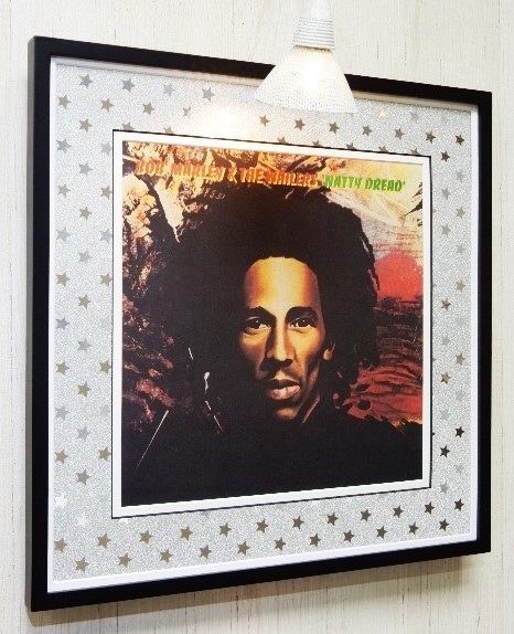 ボブ・マーリー/レゲエ・アルバム アート ポスター 額装/Bob Marley & the Wailers/NATTY DREAD/レゲエ クラシック/ラスタ カラー/ギフト
