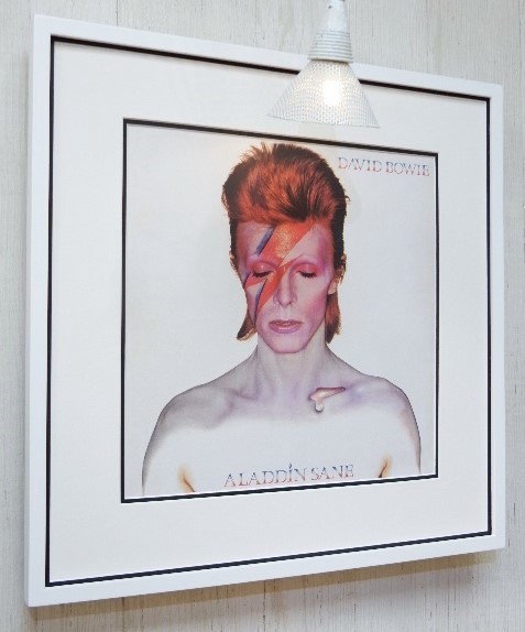  David * bow i/70s грамм блокировка искусство /LP постер рамка товар /David Bowie/ALADDIN SANE/ грамм * блокировка /jigi- Star пыль 