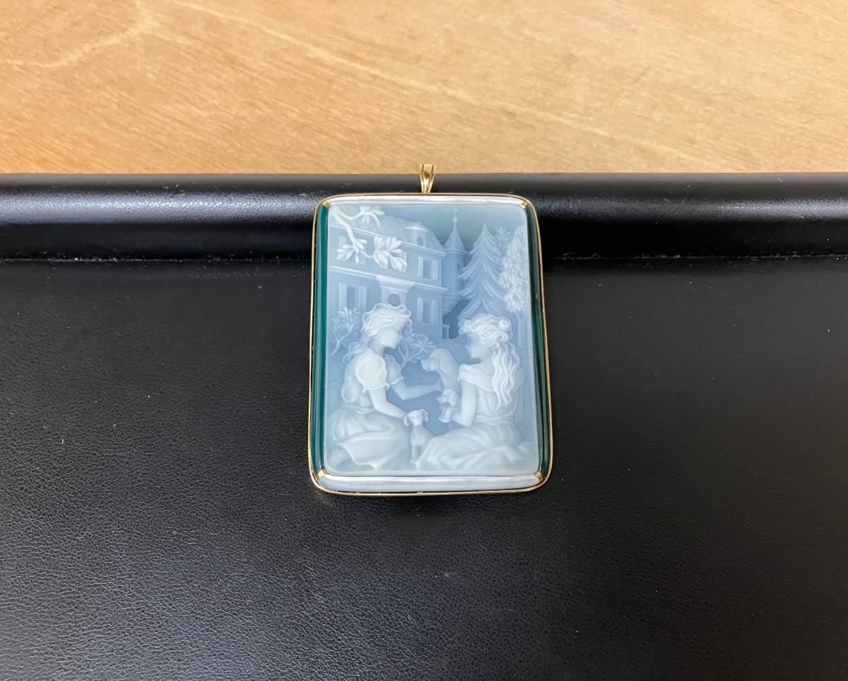 独特の上品 カメオ 綺麗 素敵 10640 ブローチ ※説明と画像をご確認