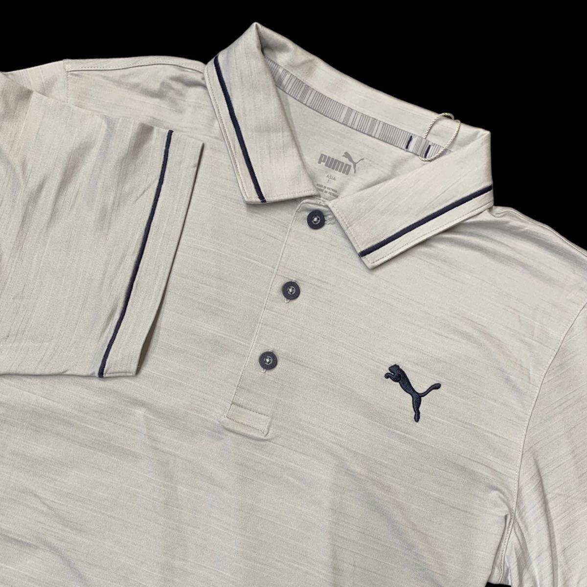  Puma XXL Golf рубашка-поло с коротким рукавом Heather светло-серый обычная цена 10890 иен Short рукав dry GOLF