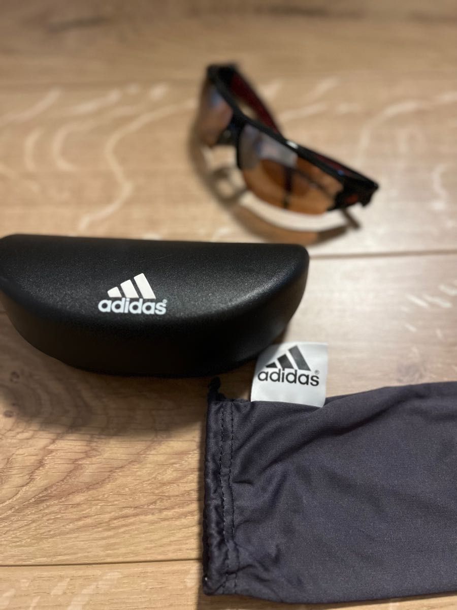 adidas スポーツサングラス アディダスサングラス ケース付き
