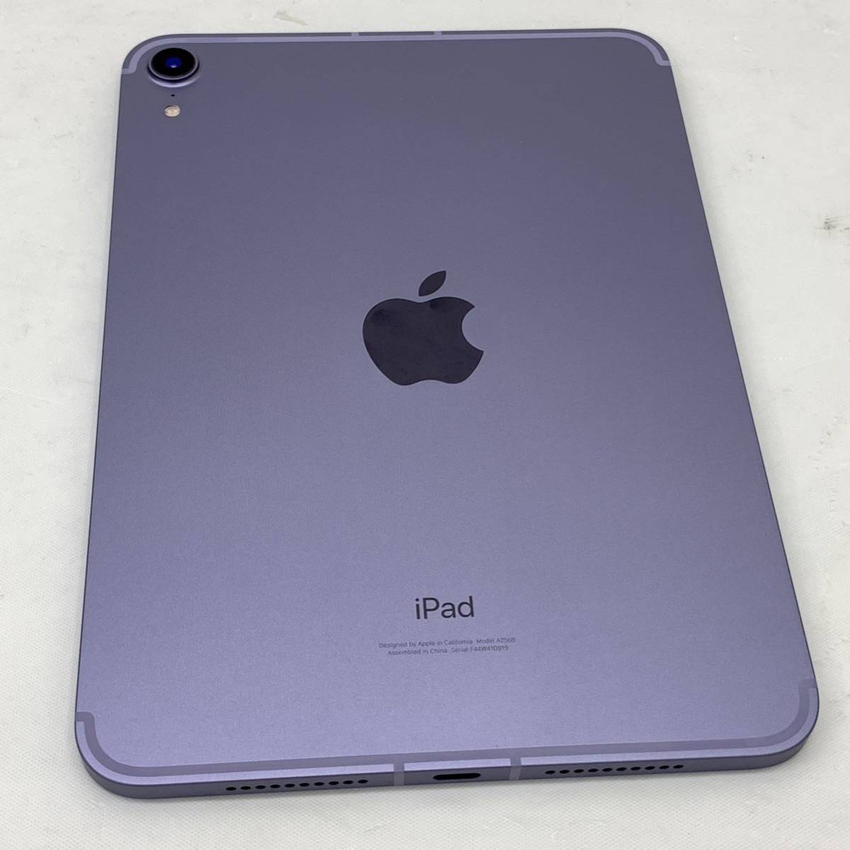 097H381★美品！ Apple iPad mini 第6世代 Purple/パープル 256GB MK8K3J/A A2568 Wi-Fi＋Cellularモデルの画像3