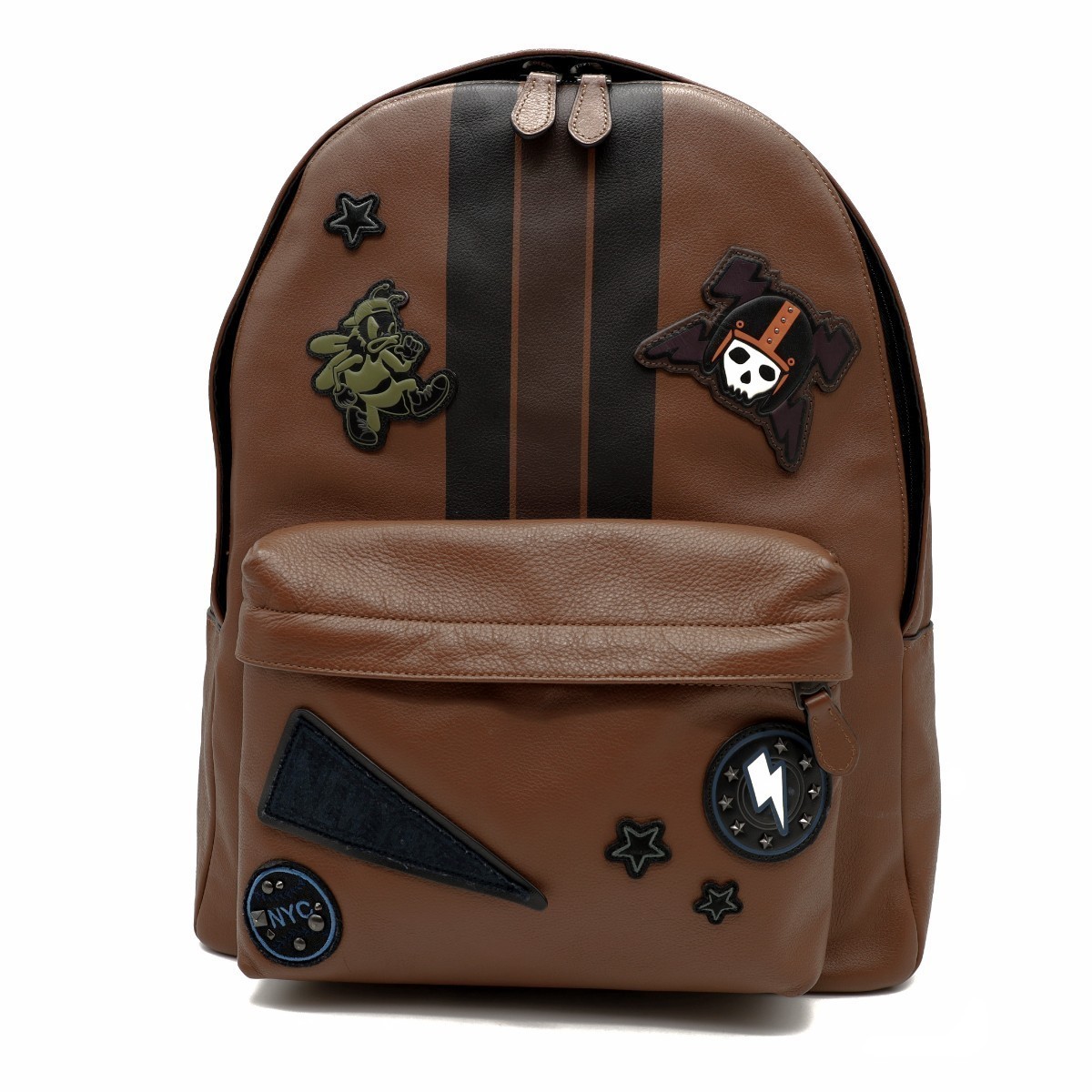 極美品 COACH リュック ヴァーシティ 71994 レザー ブラック メンズ 送料無料 美品 COACH コーチ メンズ リュック バックパック