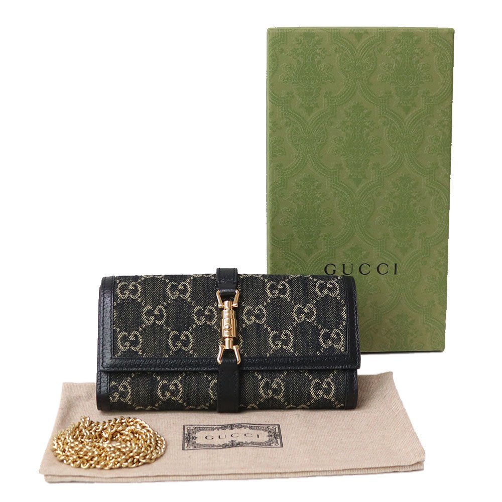 新品・未使用品)グッチ GUCCI ジャッキー 1961 チェーン ウォレット