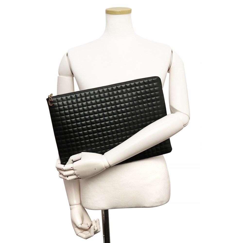 未使用 展示品)セリーヌ CELINE Cチャーム ラージ ポーチ クラッチ