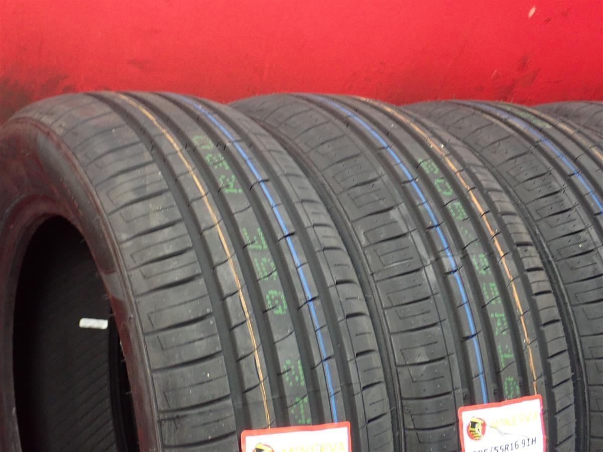 中古タイヤ 205/55R16 91H 4本セット ミネルバ F209 MINERVA F209 10分山 ノア プレマシー IS200 アルティス_画像2