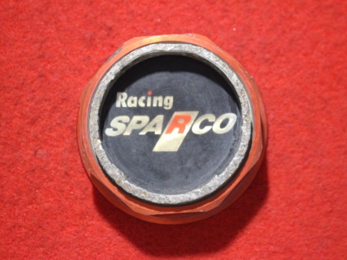 1枚 Racing SPARCO 社外 中古 ホイール センターキャップ センターカバー エンブレム オーナメント cap_画像1