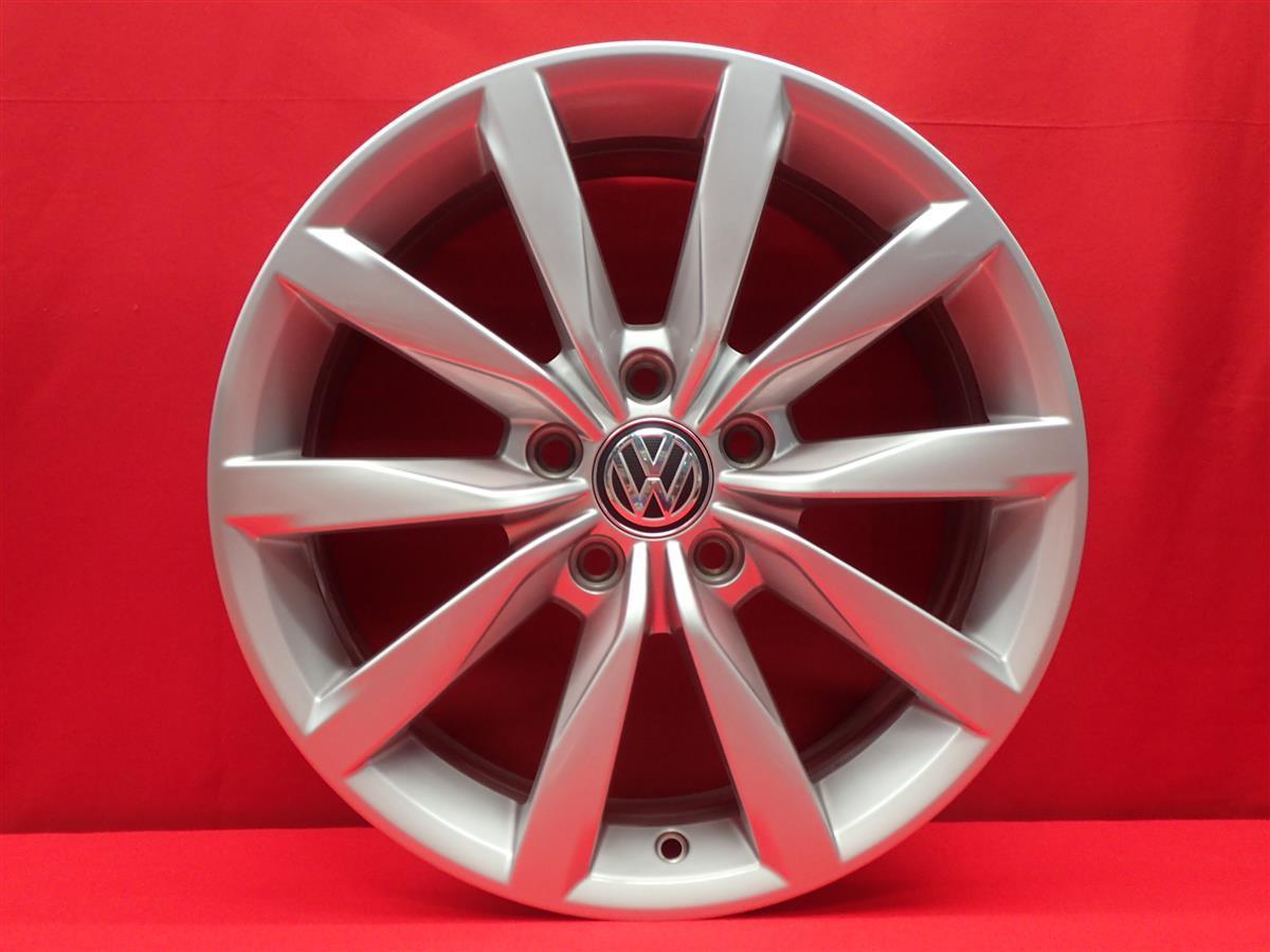 VOLKSWAGEN ゴルフ VII 純正 17インチ ホイール 4本 7J-17 PCD112 5穴 +49 ハブ57 5G0601025BF aa17_画像6