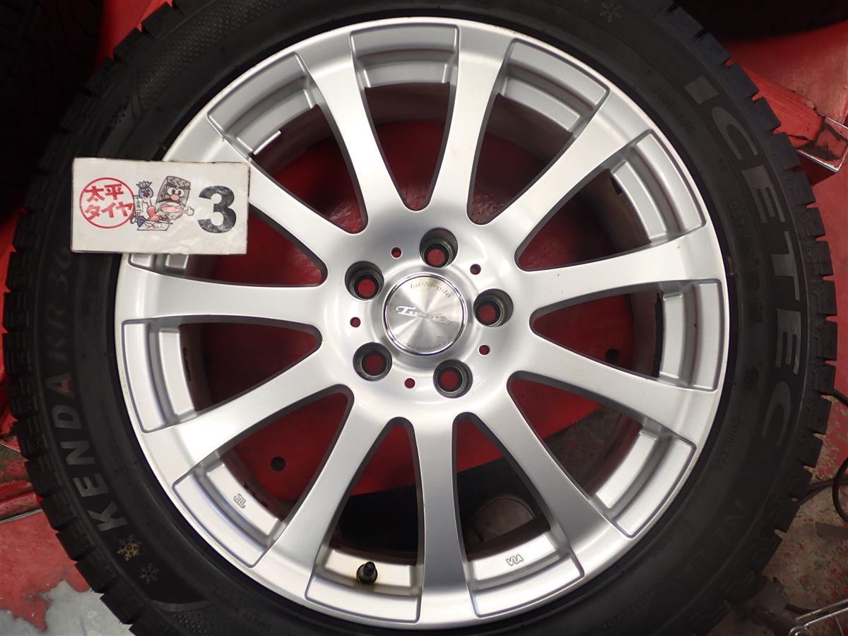 スタッドレス 11スポークタイプ1P+ケンダICETECNEOKR36 235/50R18 9.5/8.5分山★アルファードヴェルファイアなどに！stwt18_画像7