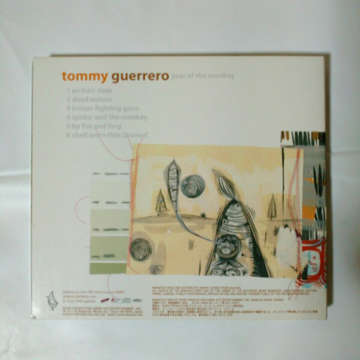 TOMMY GUERRERO /YEAR OF THE MONKEY 国内盤、解説付き_画像2