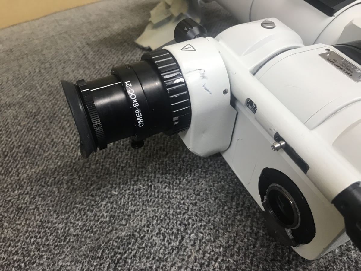 OLYMPUS OME-9000/OME9-ZB/OME9-DO/OME8C-TBI/OME9-8xOC-21 顕微鏡パーツ 状態悪いです、現状品シャック品部品取り_画像2