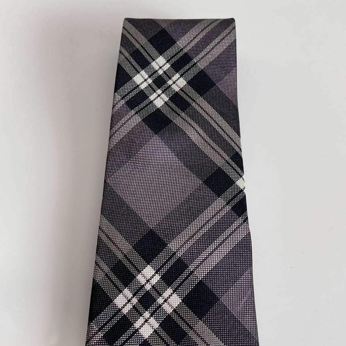 BEAMS( Beams ) чёрный серый проверка галстук 