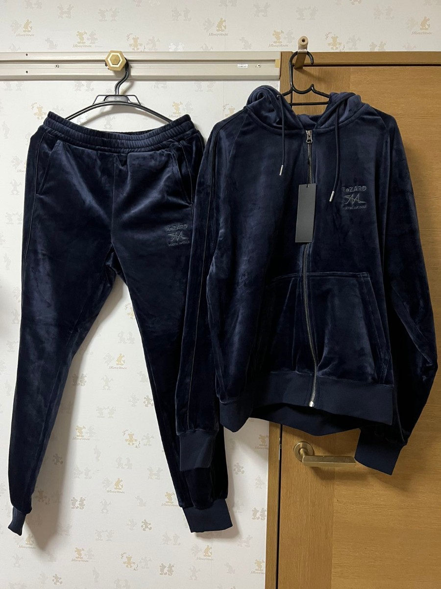 Matin Avenir × ReZARD】ベロアセットアップ ネイビー 上下セット