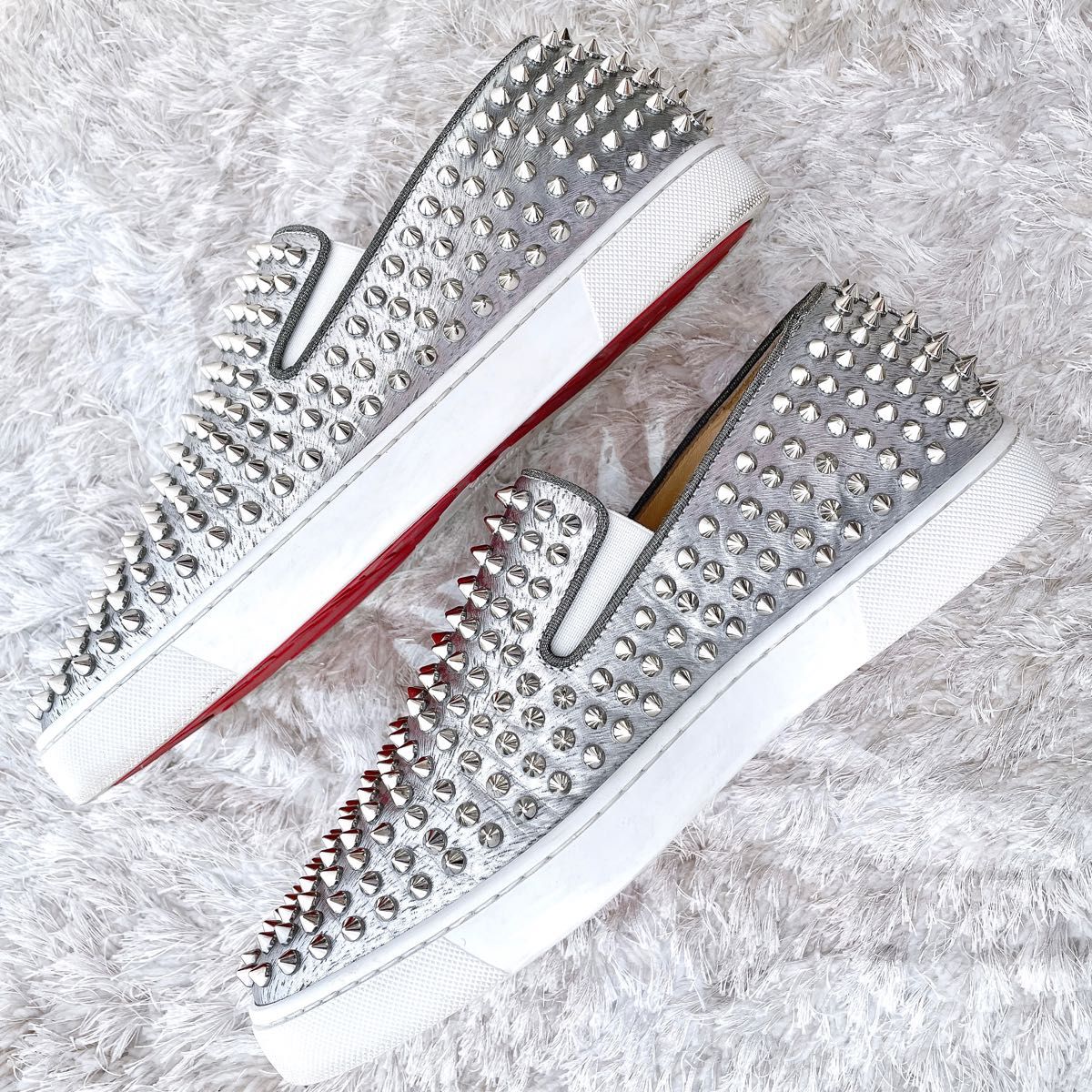 Christian Louboutin クリスチャンルブタン　ローラーボート スパイク　スタッズ　スニーカー　スリッポン　極美品