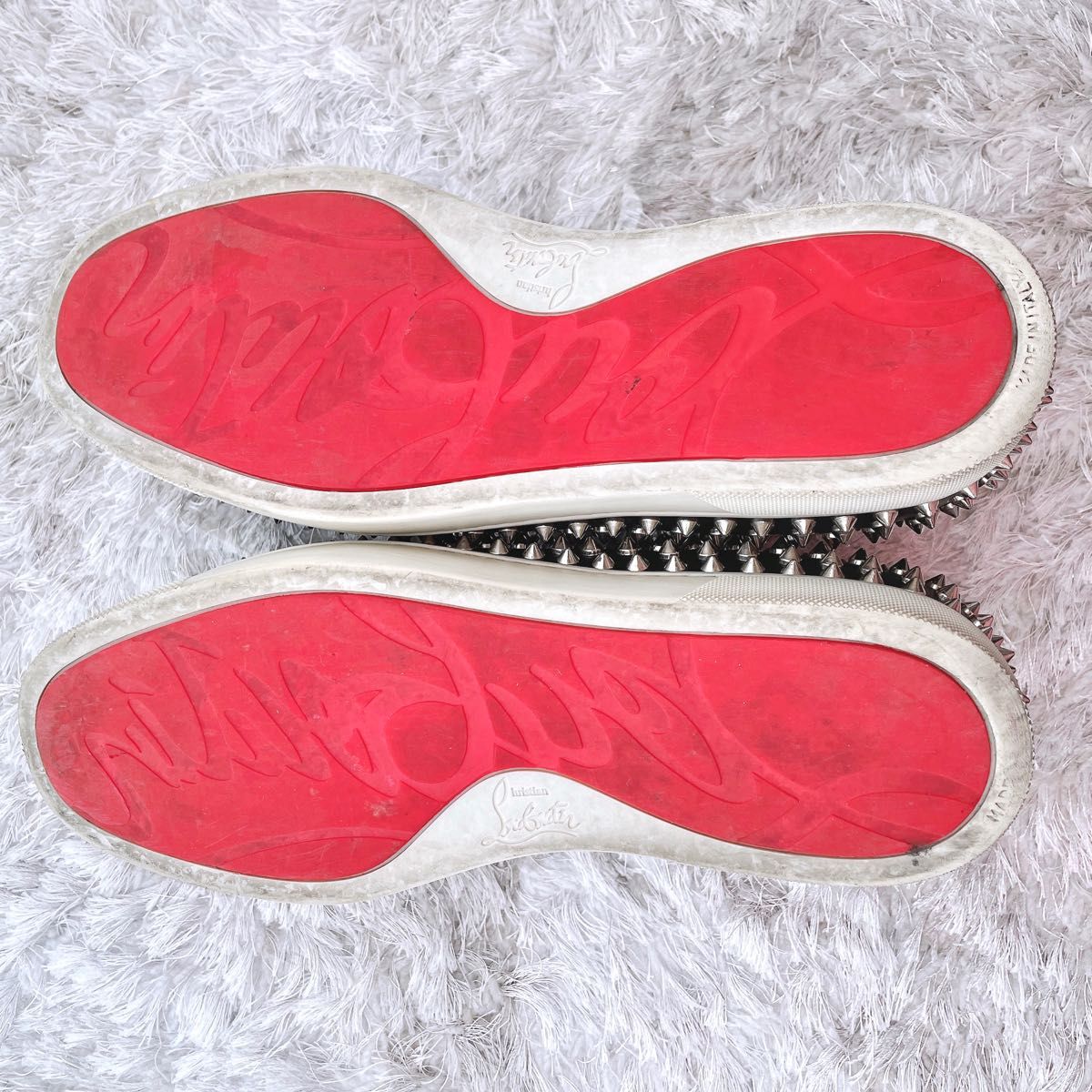 Christian Louboutin スタッズ スリッポン　PIK BOAT FLAT クリスチャンルブタン　スニーカー