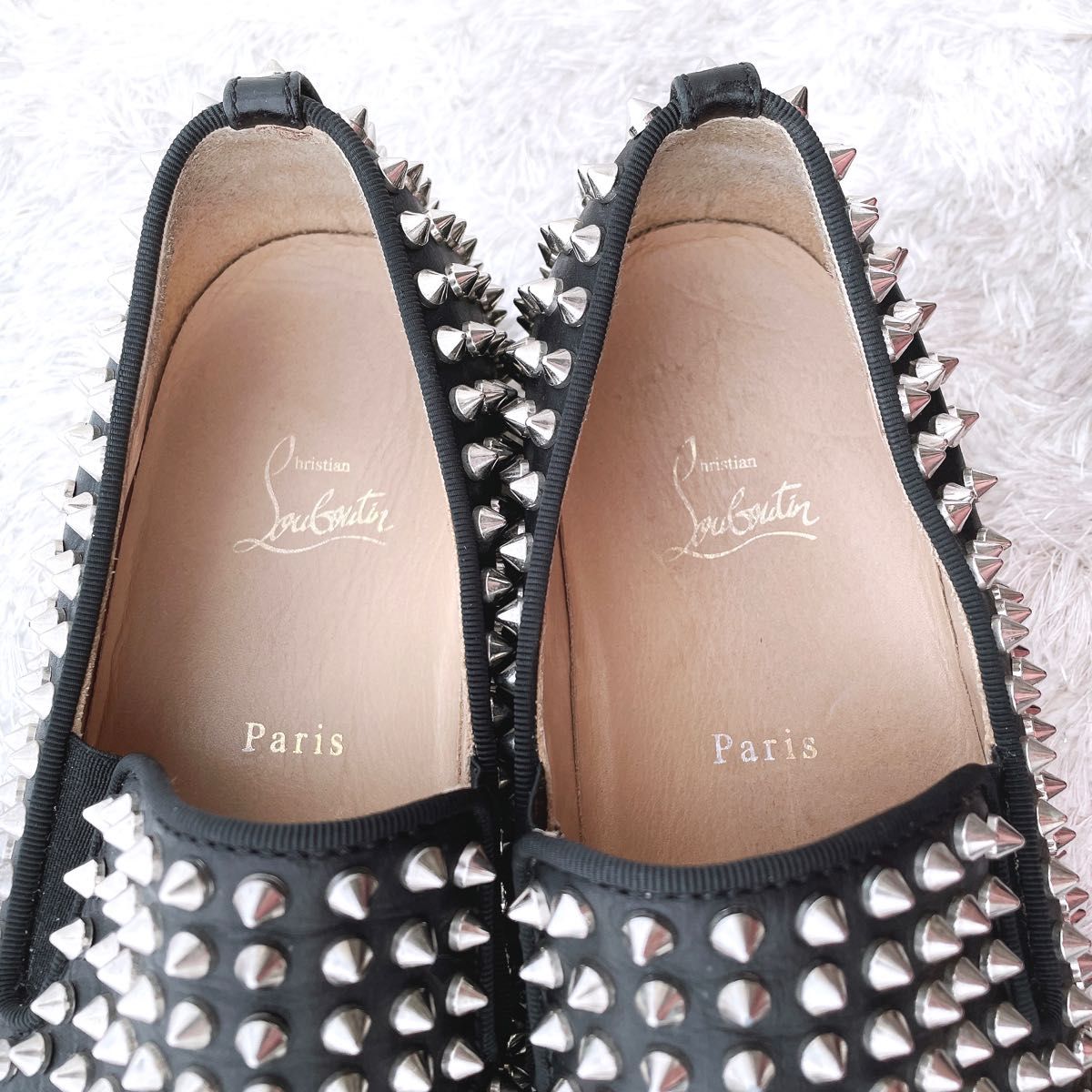 Christian Louboutin スタッズ スリッポン　PIK BOAT FLAT クリスチャンルブタン　スニーカー