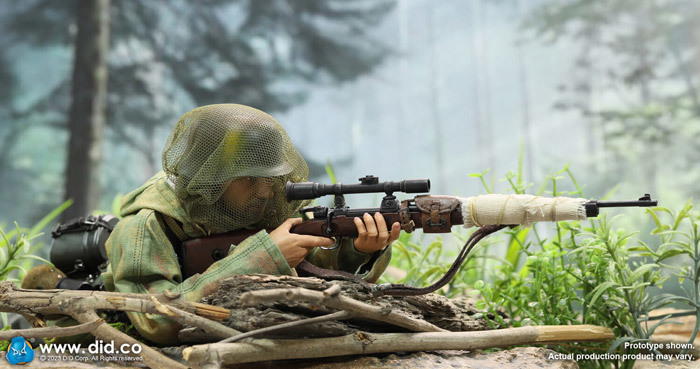 D80163 Германия страна . армия суша армия ...snaipa-woruf gun g1/6 шкала фигурка DID WW2 German Wehrmacht-Heer sniper - Wolfgang