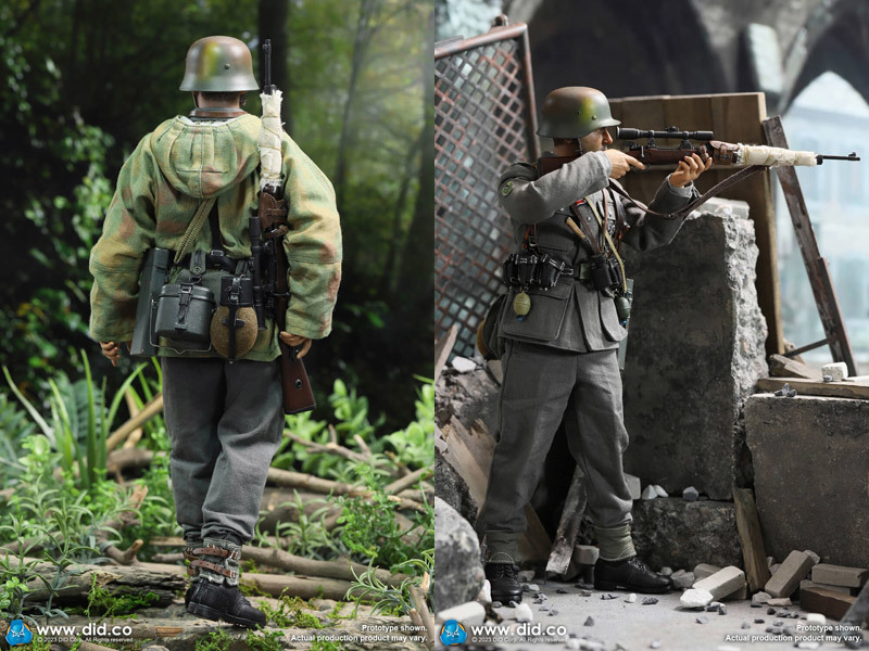 D80163 Германия страна . армия суша армия ...snaipa-woruf gun g1/6 шкала фигурка DID WW2 German Wehrmacht-Heer sniper - Wolfgang