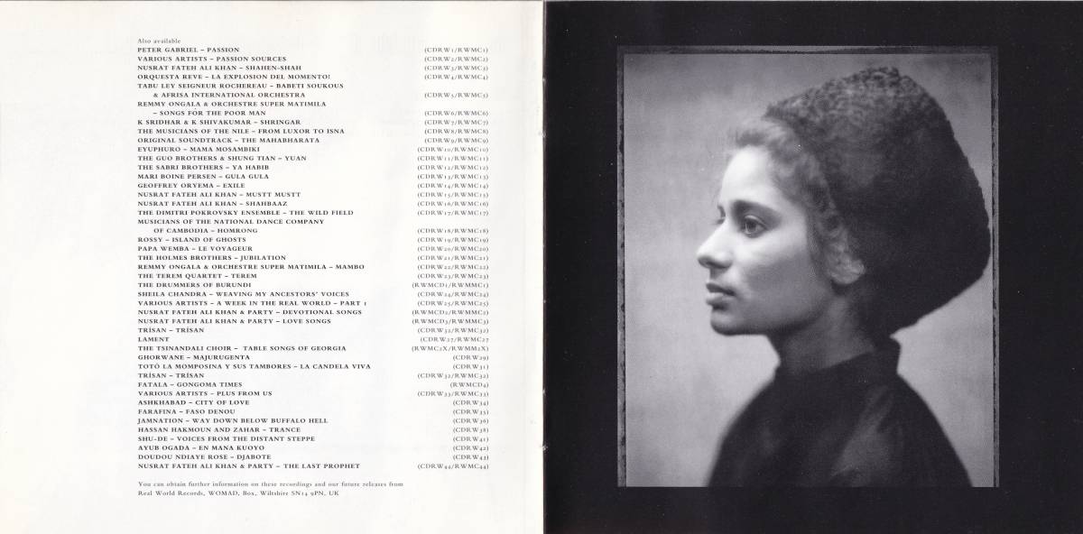 Sheila Chandra The Zen Kiss CD Real World Records CDRW45 *モンスーン シーラ・チャンドラ シーラE LIVE! SHEILA E 2012年