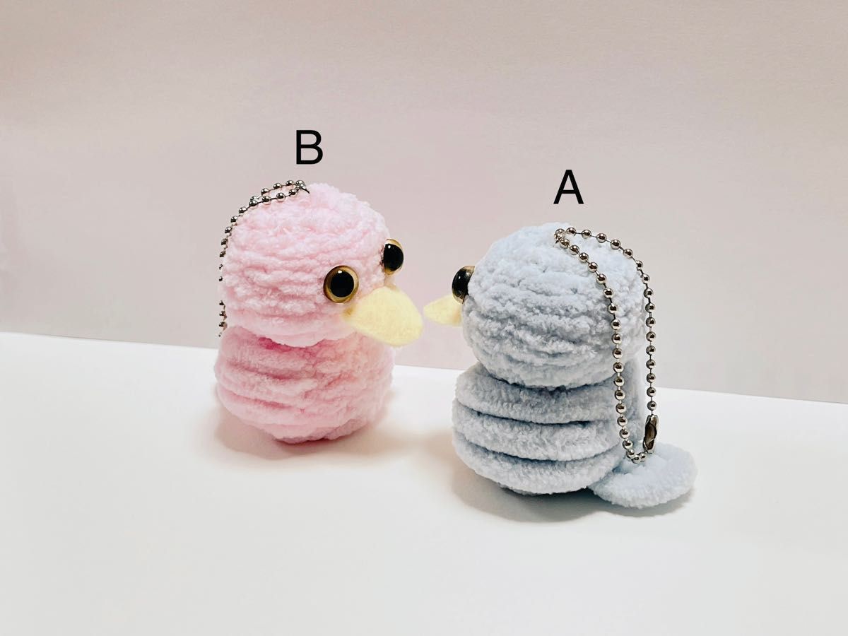 小鳥ちゃんの編みぐるみキーホルダーA