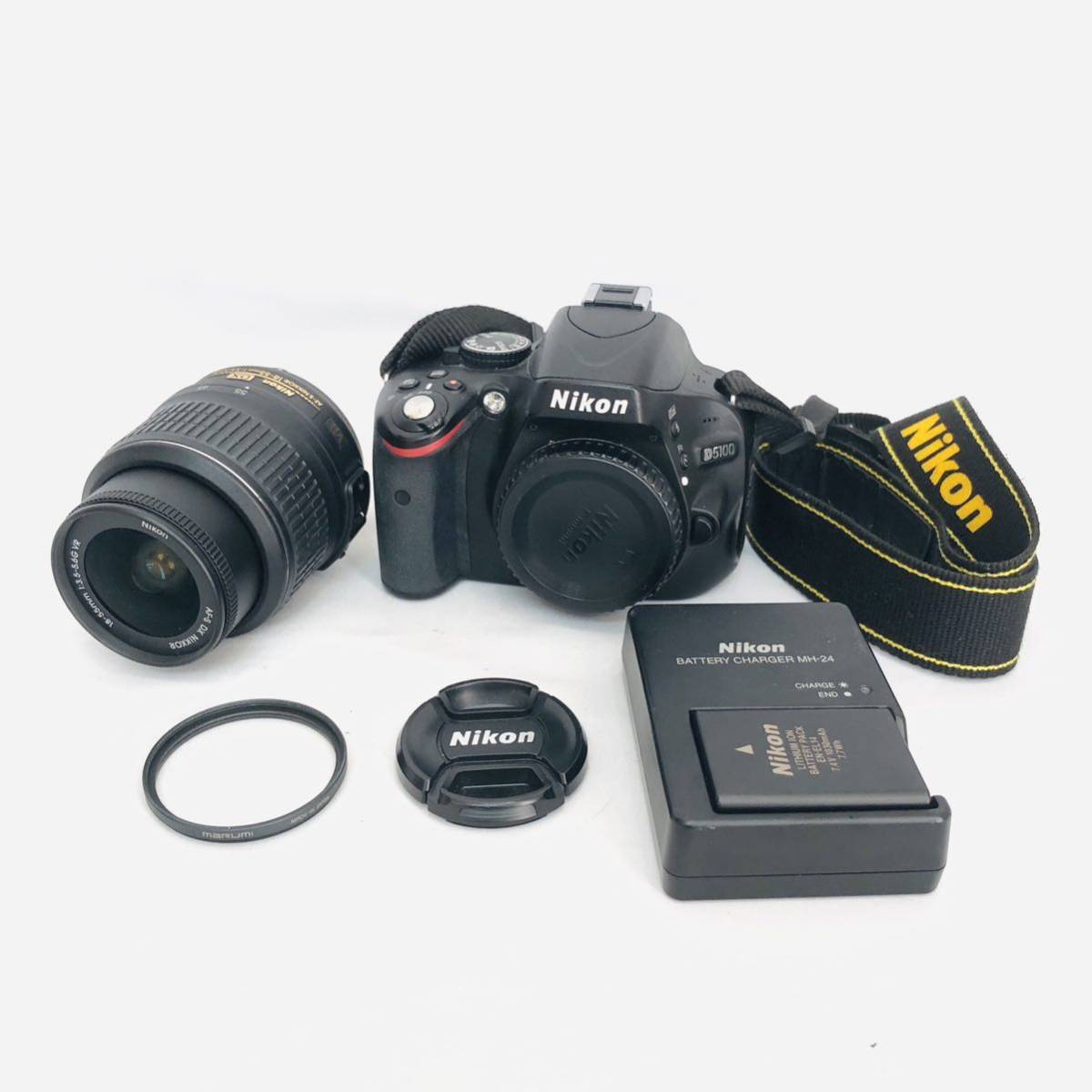 1円 シャッター確認済み Nikon ニコン D5100 デジタル一眼レフカメラ