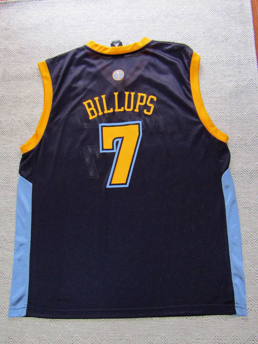 【希少】 NBA NUGGETS チャウンシー・ビラップス BILLUPS ＃7 デンバー・ナゲッツ adidas アディダス ユニフォーム ジャージ バスケ XL_画像2