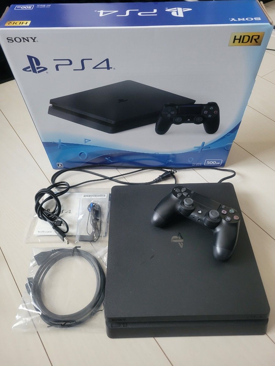 中古 PlayStation4 500GB CUH-2200A B01 ジェット・ブラック PS4本体