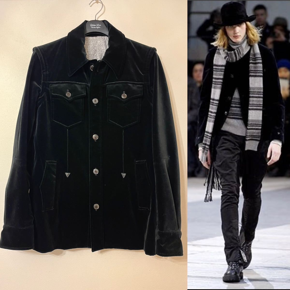 ナンバーナイン 2007AW ベルベットジャケット ベロア アーカイブ