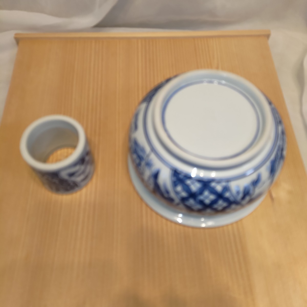 茶道具 染付祥瑞 皆具 西尾瑞豊 共箱(水指)|売買されたオークション
