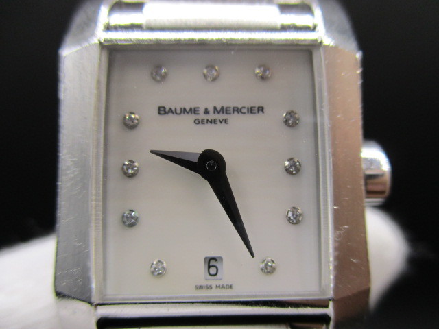 一部予約！】 中古腕時計173電池交換済【BAUME&MERCIER】Diamant