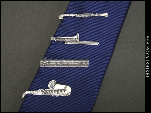  галстук булавка sakiso phone античный серебряный серебряный старый прекрасный сделано в Японии Thai балка sax M14