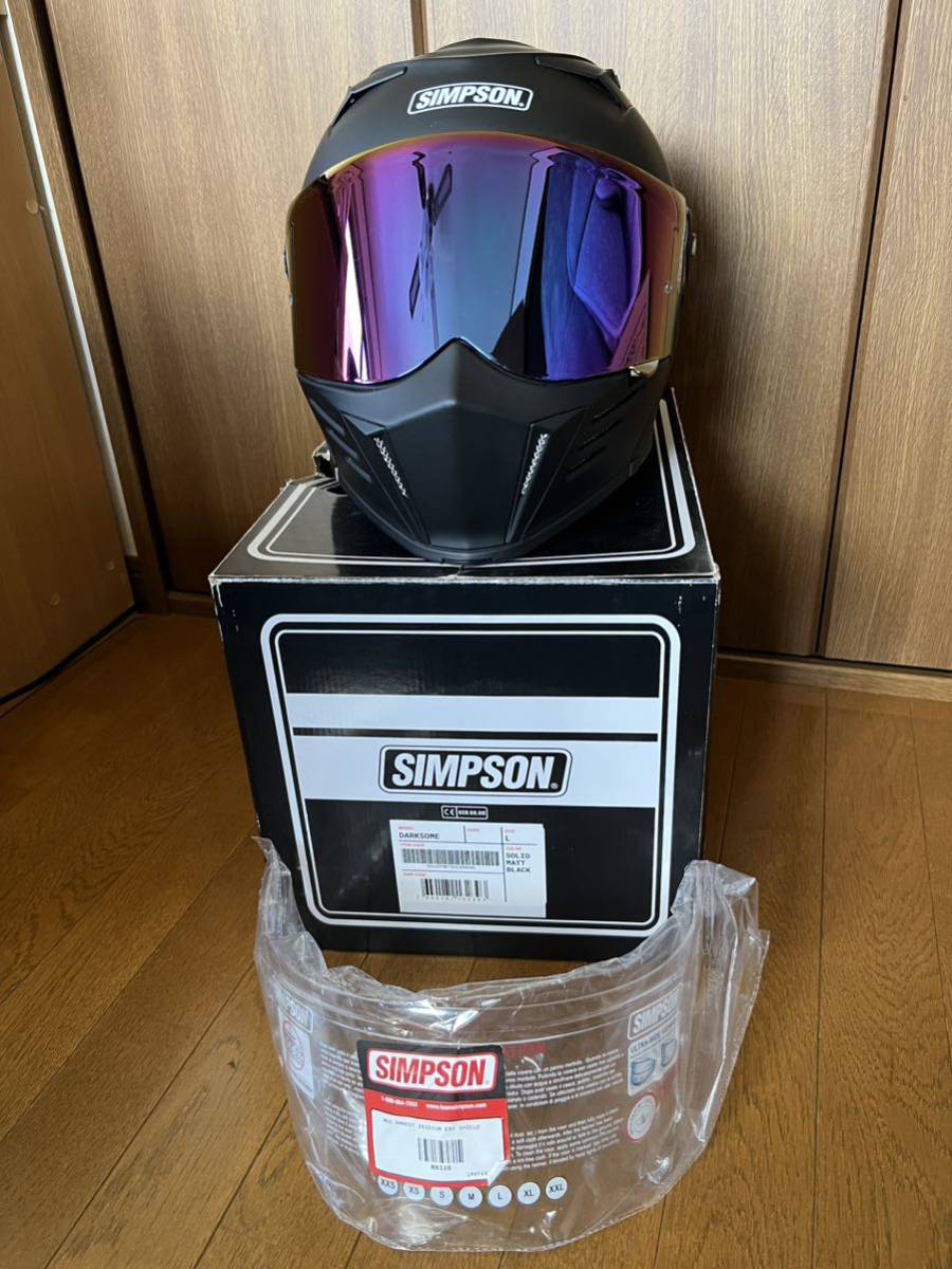 SIMPSON シンプソンDARKSOME ヘルメット マットブラック