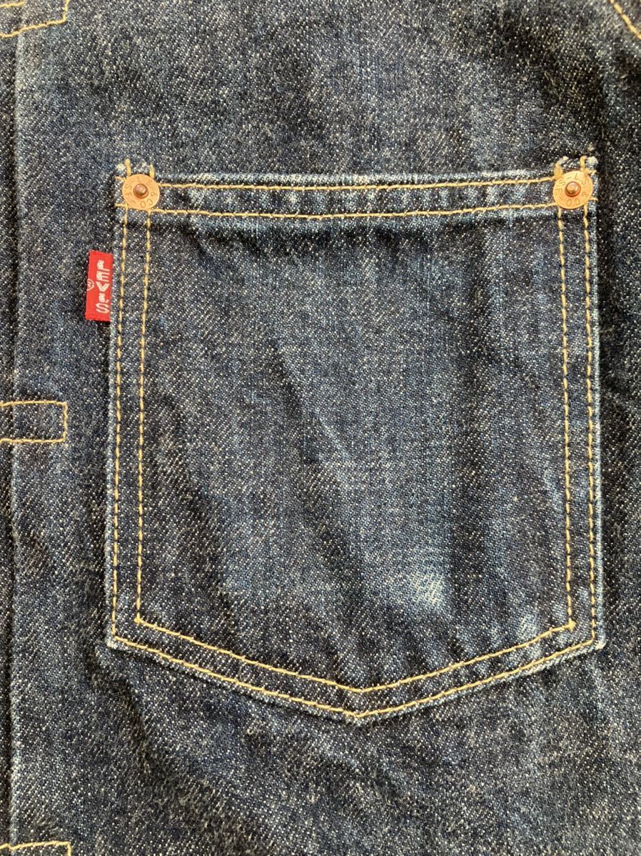 送料無料 濃紺 リーバイス 506 Gジャン 1ST サイズ36 レプリカ Levi's ジージャン ヴィンテージ デニム　復刻 ファースト 98年製造_画像7