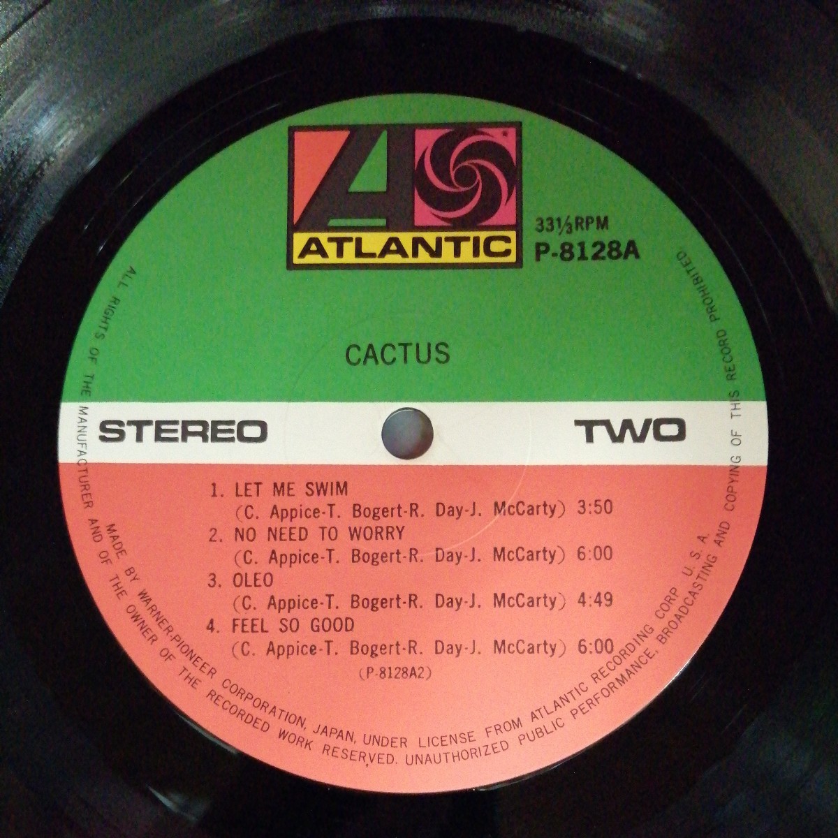 C05 中古LP 中古レコード カクタス ファーストALBUM CACTUS P-8128A 国内盤 ライナー欠品の画像5