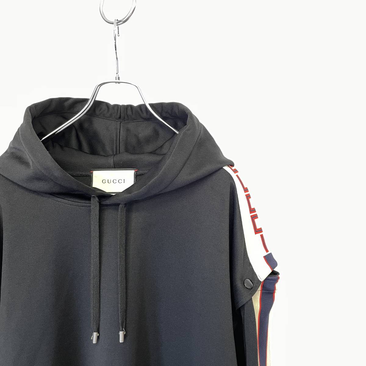 GUCCI グッチ テクニカル ジャージー 2WAY プルオーバー パーカー size